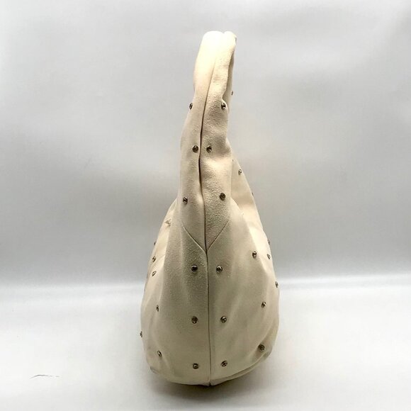 Sam Edelman Ivory Suede Faren Rhinestone Hobo Bag - Picture 4 of 11